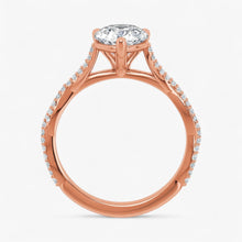 The Timeless Twisted Pavé Engagement Ring | Pear