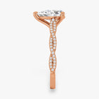 The Timeless Twisted Pavé Engagement Ring | Pear