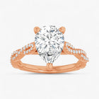 The Timeless Twisted Pavé Engagement Ring | Pear