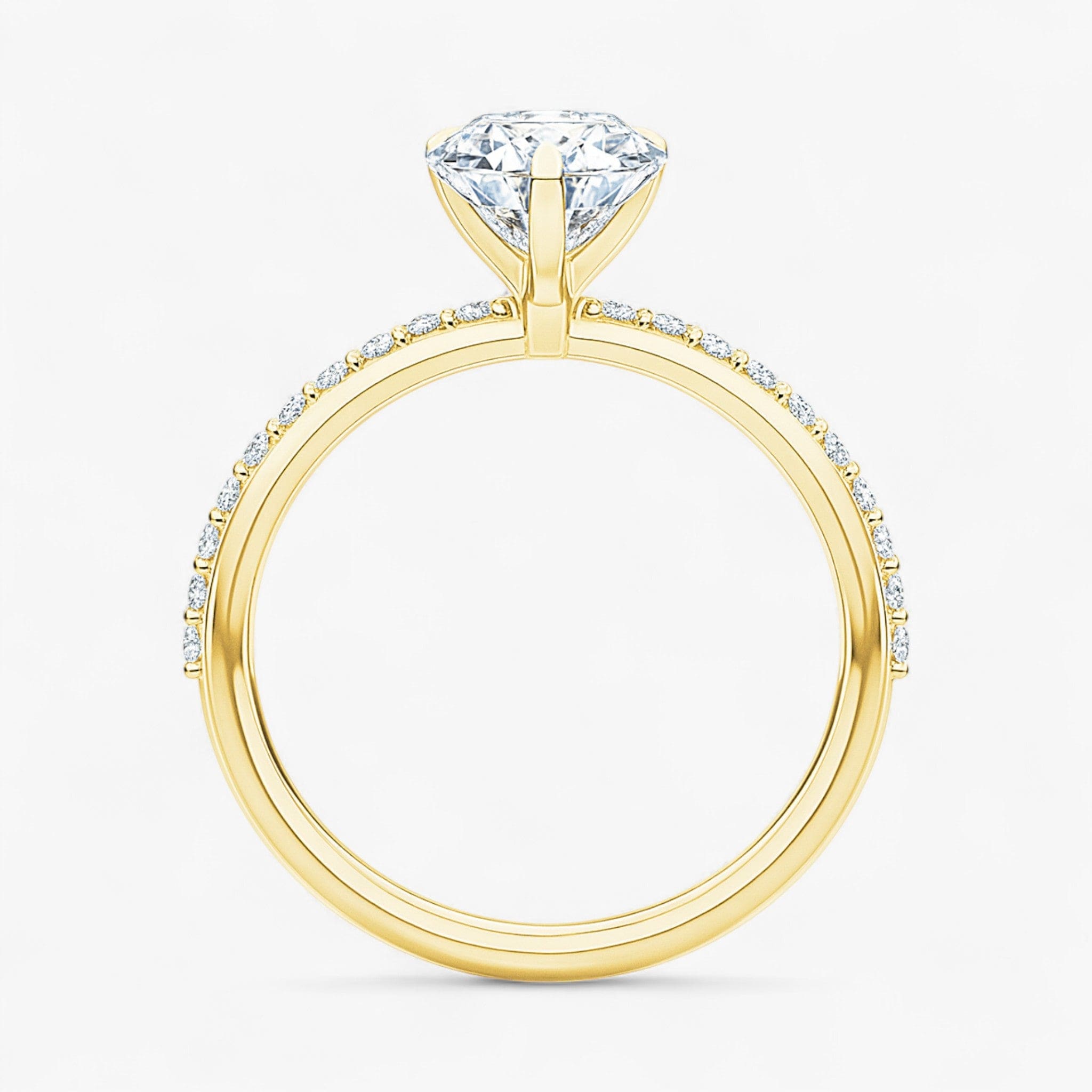 The Timeless Pavé Engagement Ring | Pear