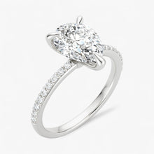 The Timeless Pavé Engagement Ring | Pear