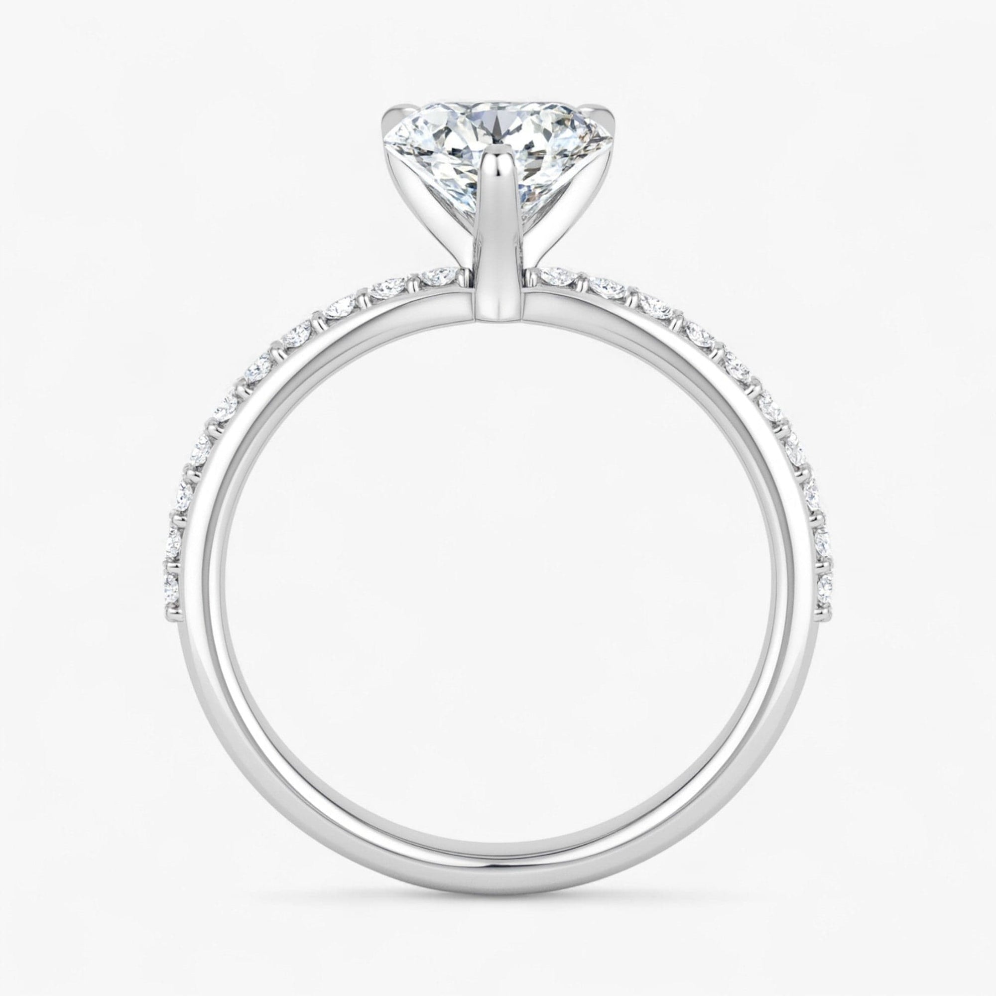 The Timeless Pavé Engagement Ring | Pear