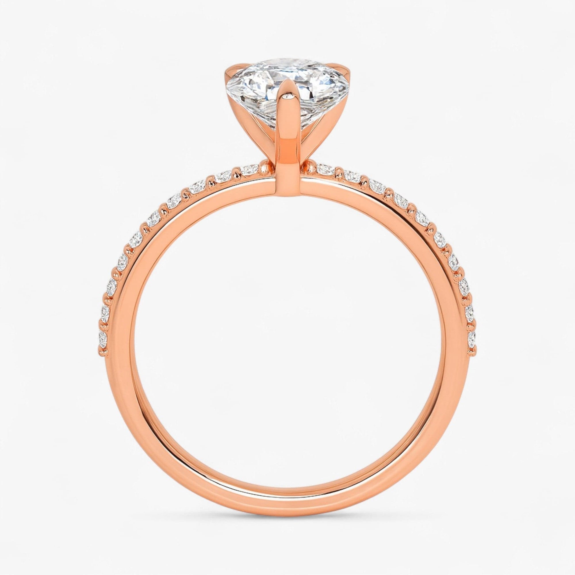 The Timeless Pavé Engagement Ring | Pear