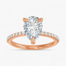 The Timeless Pavé Engagement Ring | Pear