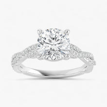 The Timeless Twisted Pavé Engagement Ring | Cushion