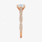 The Timeless Twisted Pavé Engagement Ring | Cushion