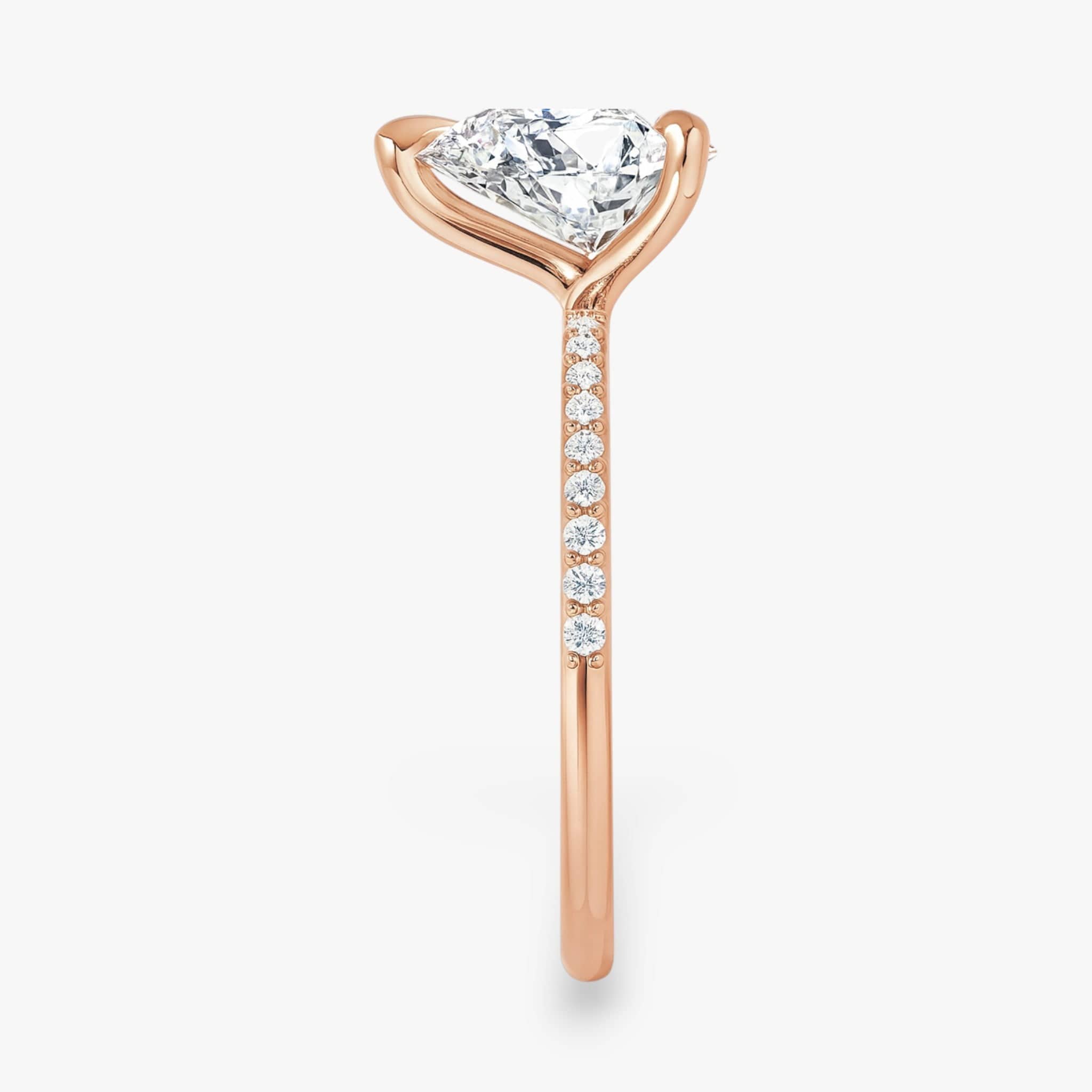 The Timeless Pavé Engagement Ring | Pear