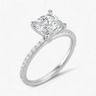 The Timeless Pavé Engagement Ring | Cushion