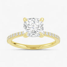 The Timeless Pavé Engagement Ring | Cushion