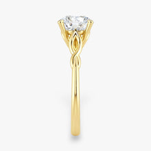 The Elegant Twisted Solitaire Engagement Ring | Round