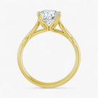 The Elegant Twisted Solitaire Engagement Ring | Round