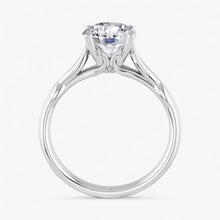 The Elegant Twisted Solitaire Engagement Ring | Round