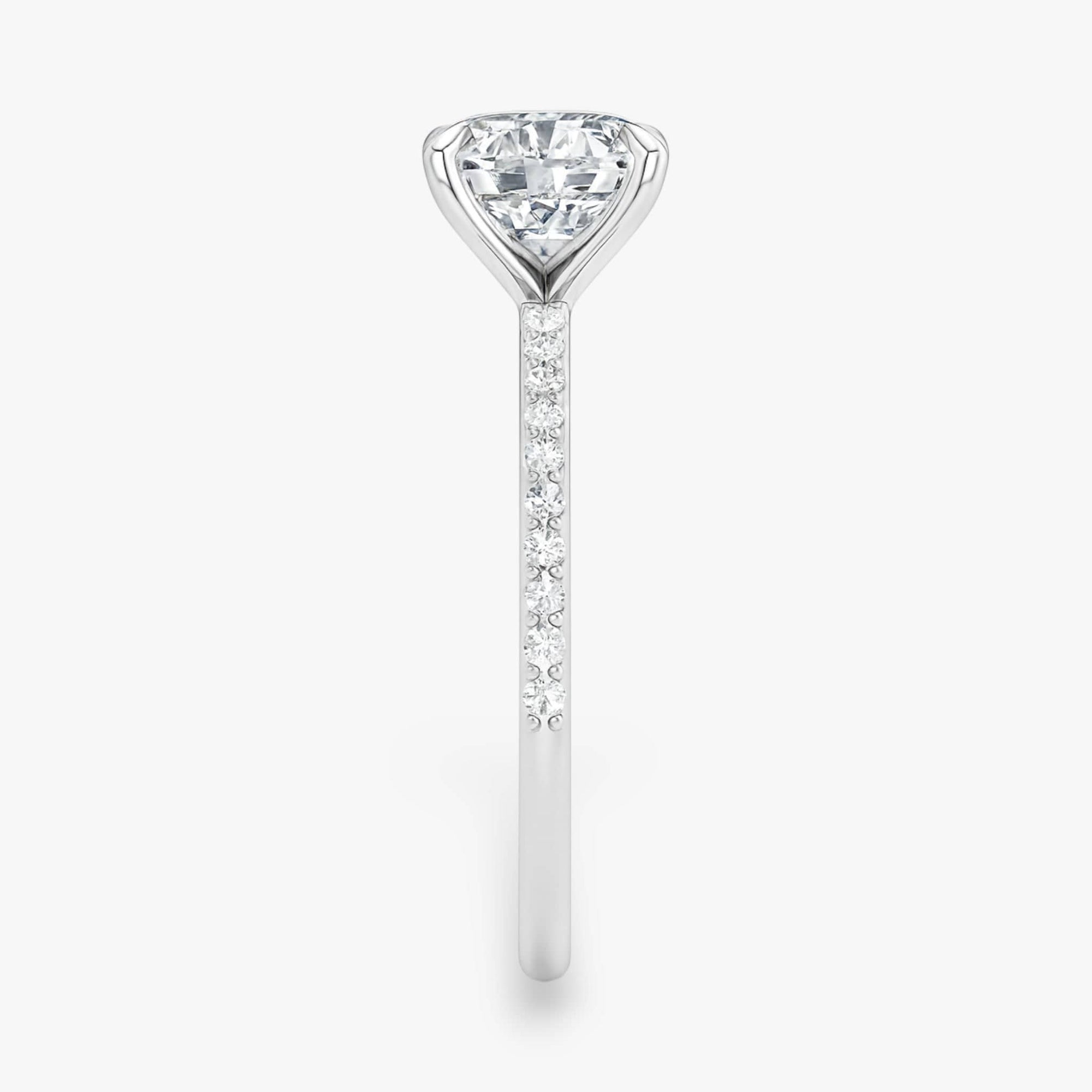 The Timeless Pavé Engagement Ring | Cushion
