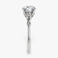 The Elegant Twisted Solitaire Engagement Ring | Round