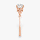 The Elegant Twisted Solitaire Engagement Ring | Round
