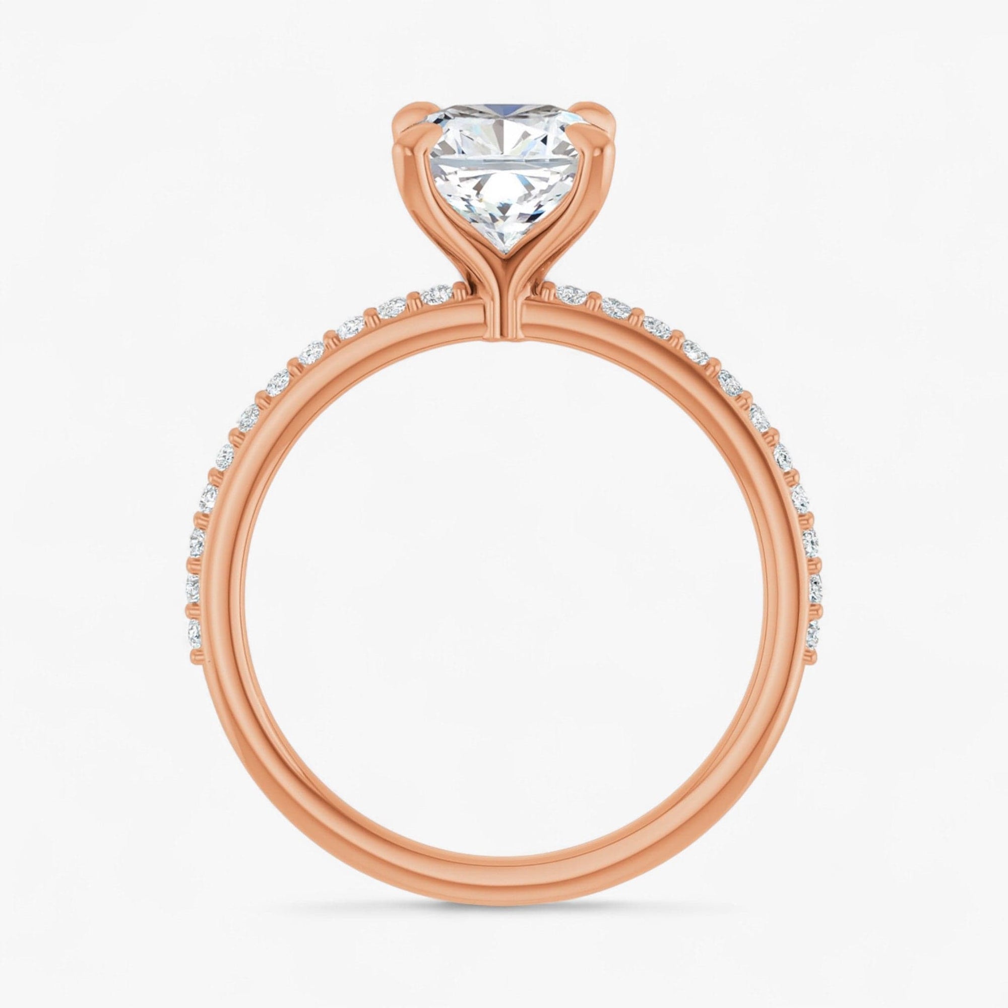 The Timeless Pavé Engagement Ring | Cushion