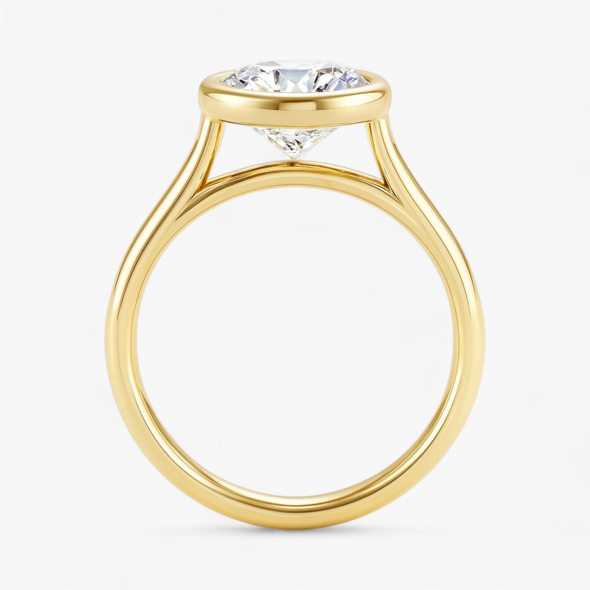 The Classic Bezel Engagement Ring | Round