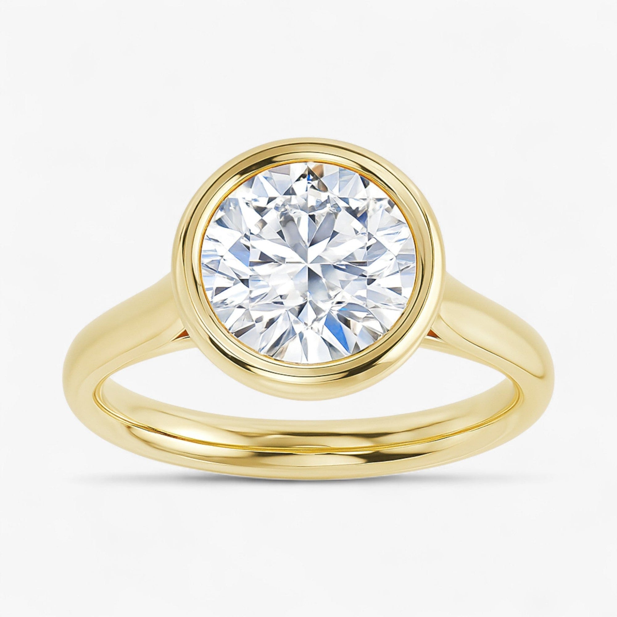 The Classic Bezel Engagement Ring | Round