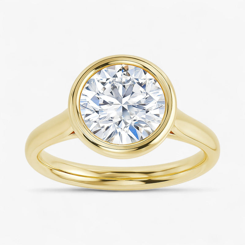 The Classic Bezel Engagement Ring | Round