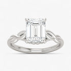 The Elegant Twisted Solitaire Engagement Ring | Emerald