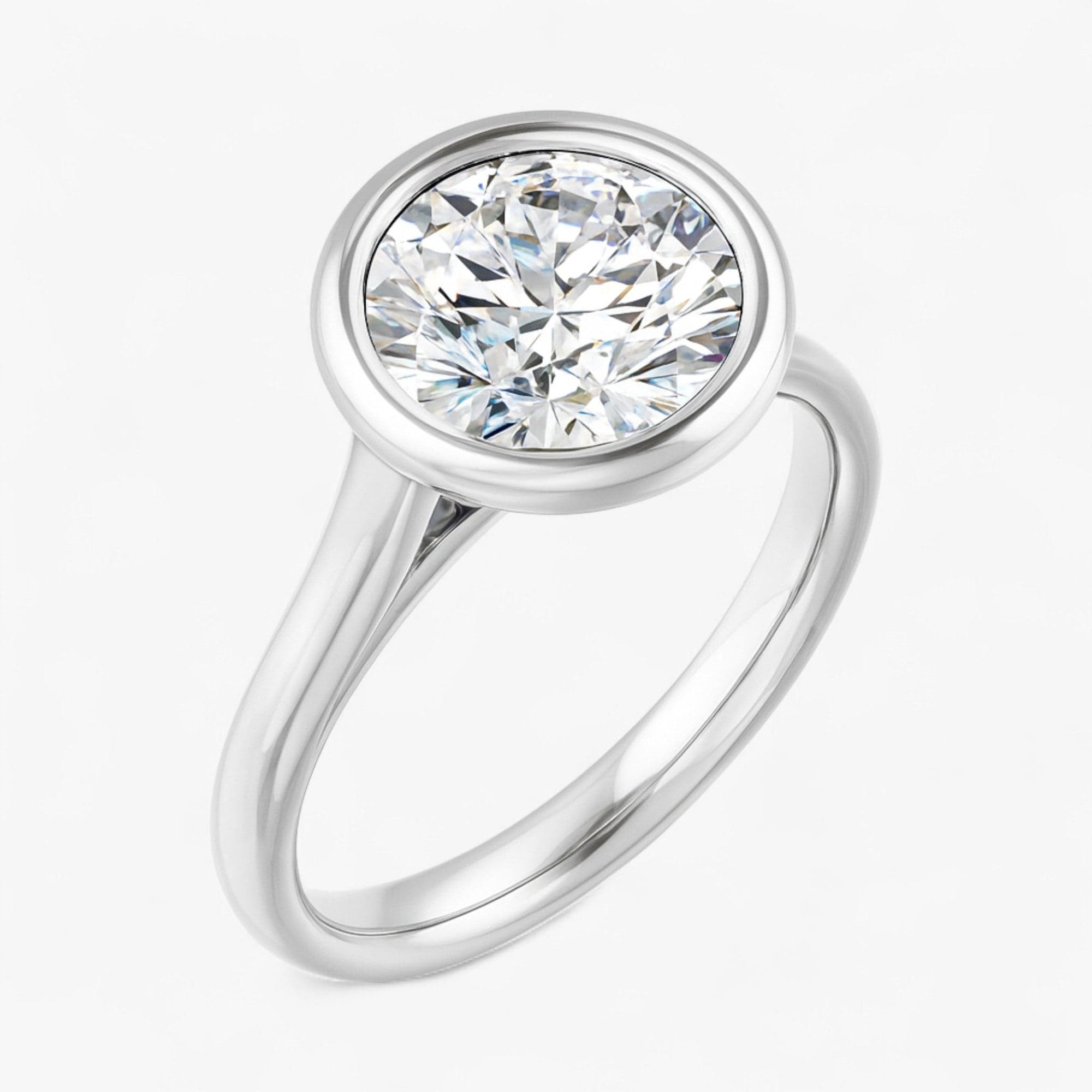 The Classic Bezel Engagement Ring | Round