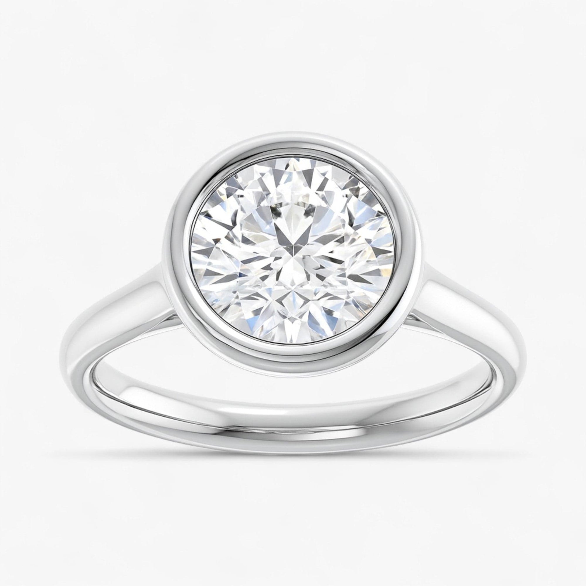 The Classic Bezel Engagement Ring | Round
