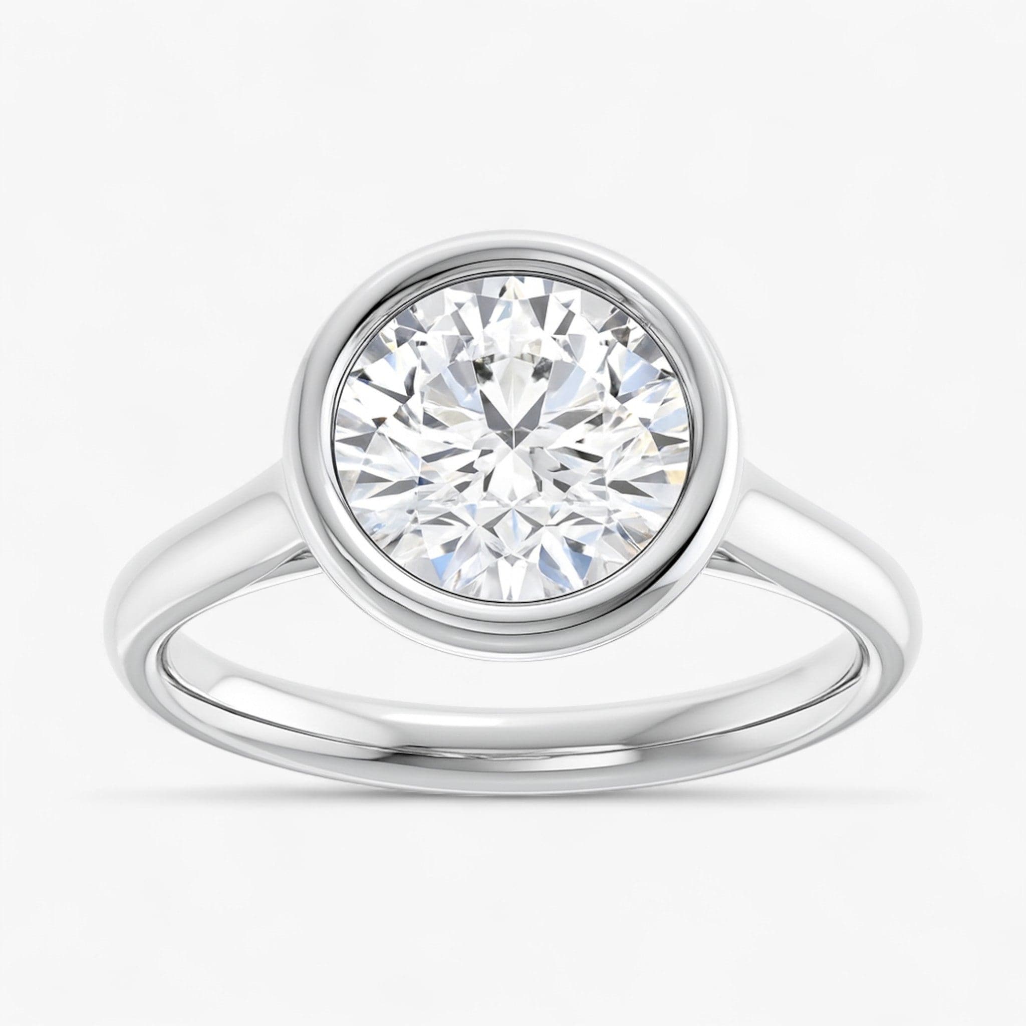 The Classic Bezel Engagement Ring | Round