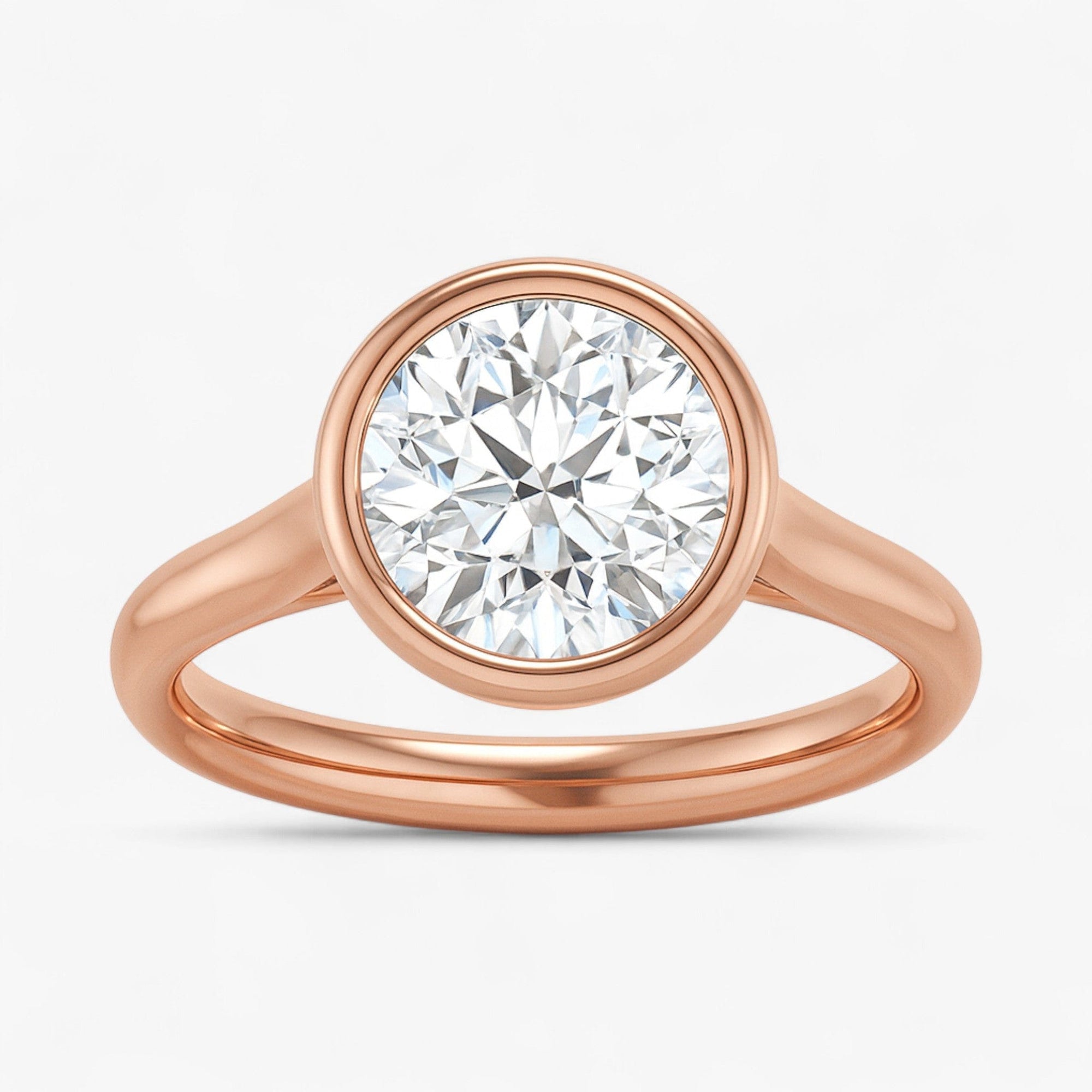 The Classic Bezel Engagement Ring | Round