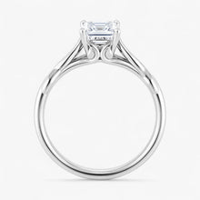 The Elegant Twisted Solitaire Engagement Ring | Emerald