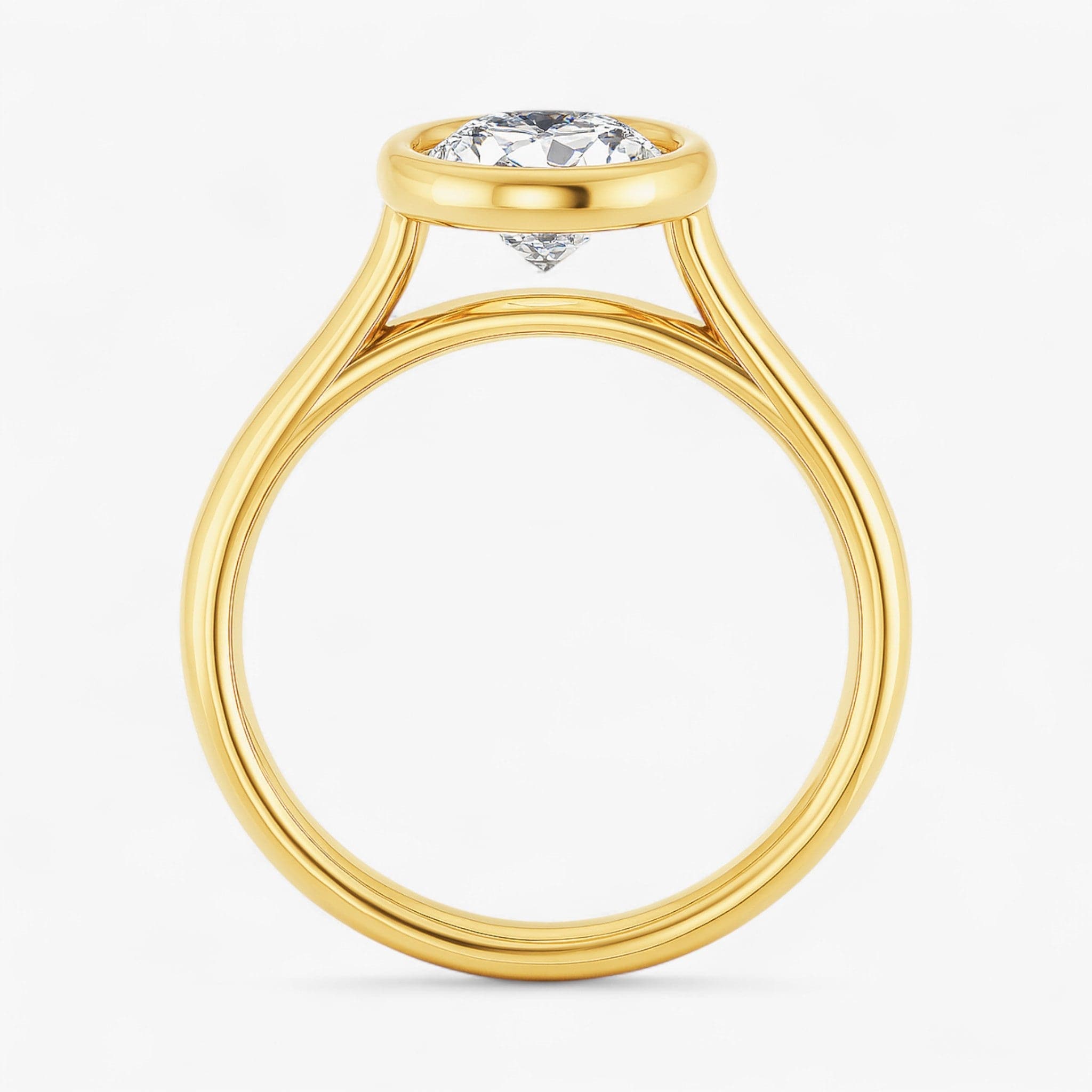 The Classic Bezel Engagement Ring | Oval