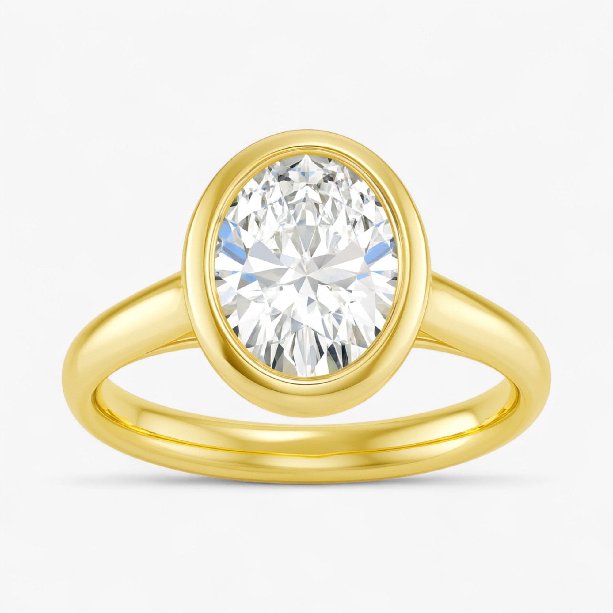 The Classic Bezel Engagement Ring | Oval