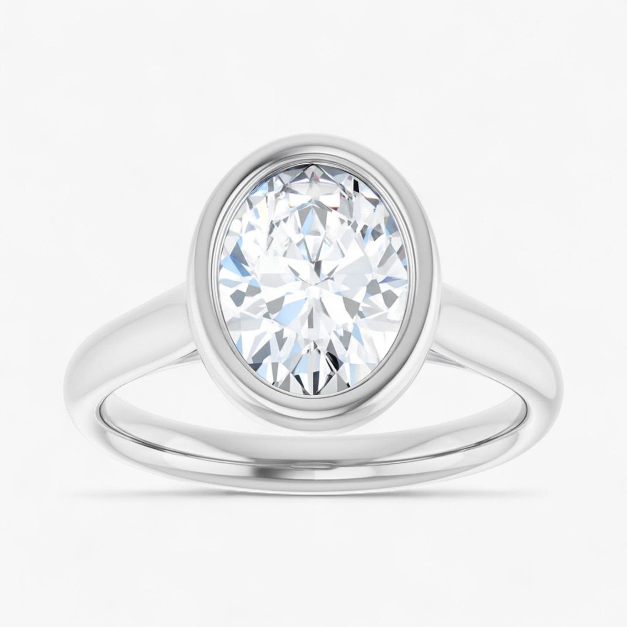 The Classic Bezel Engagement Ring | Oval