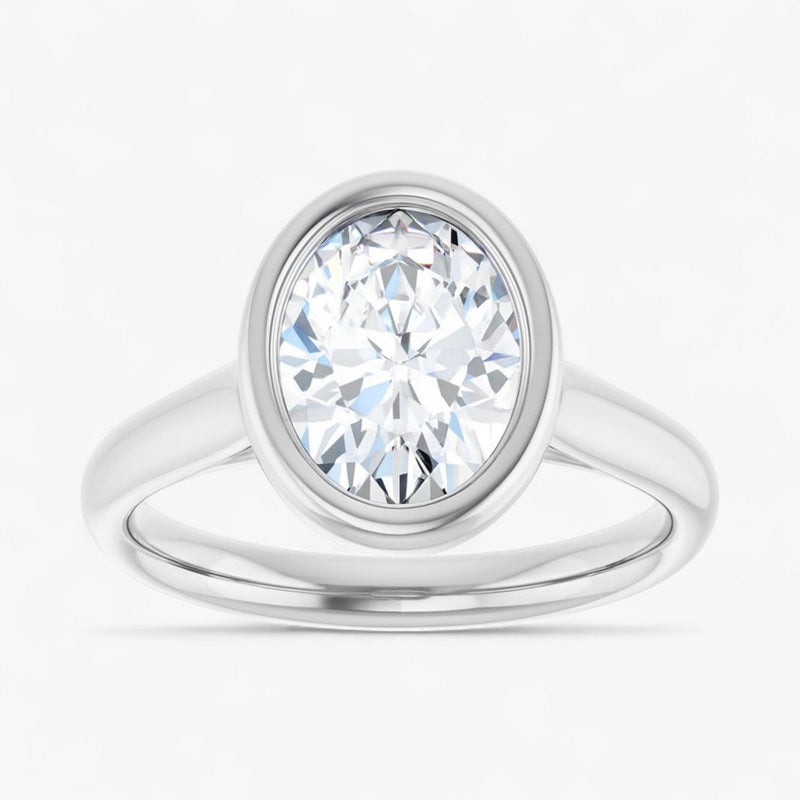 The Classic Bezel Engagement Ring | Oval