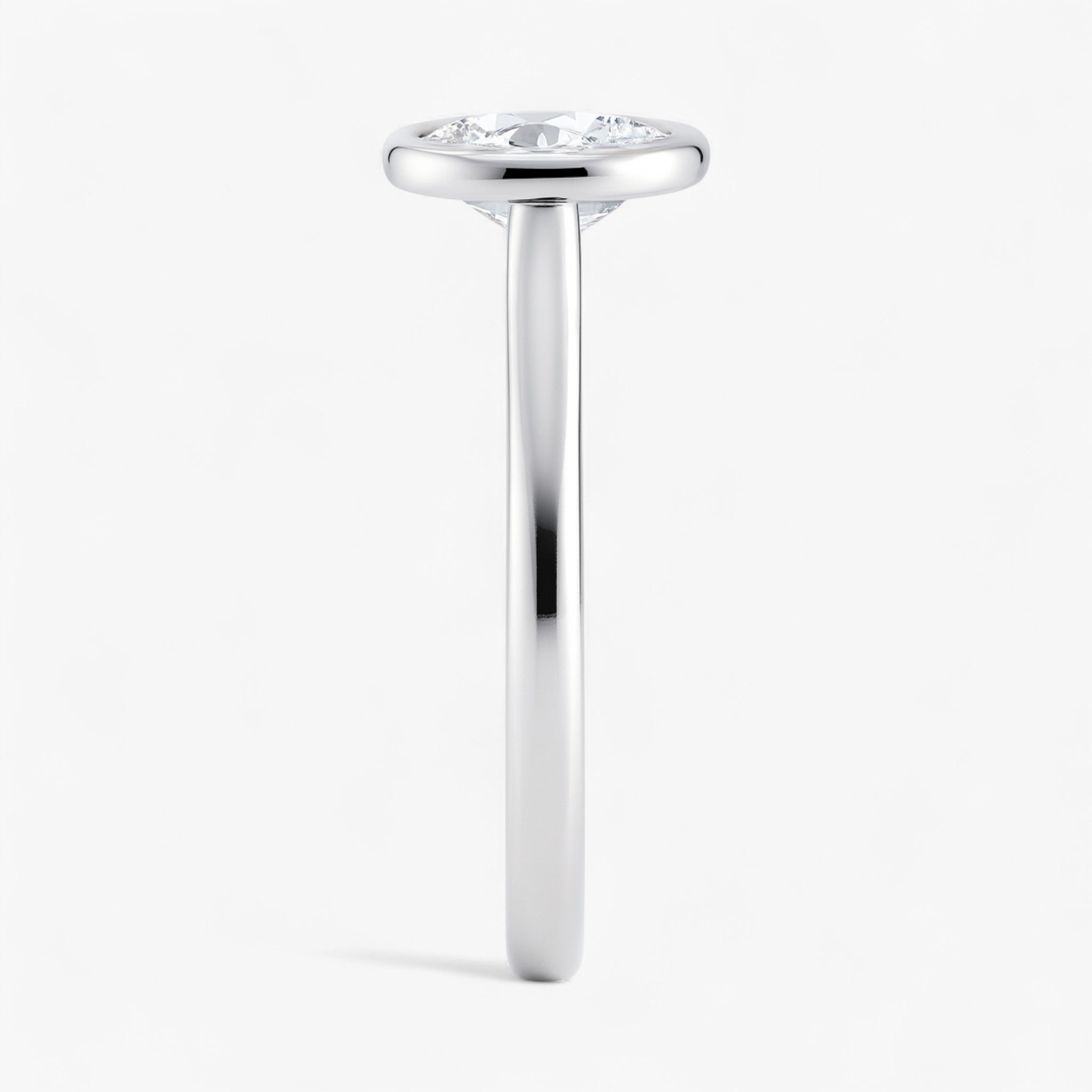 The Classic Bezel Engagement Ring | Oval