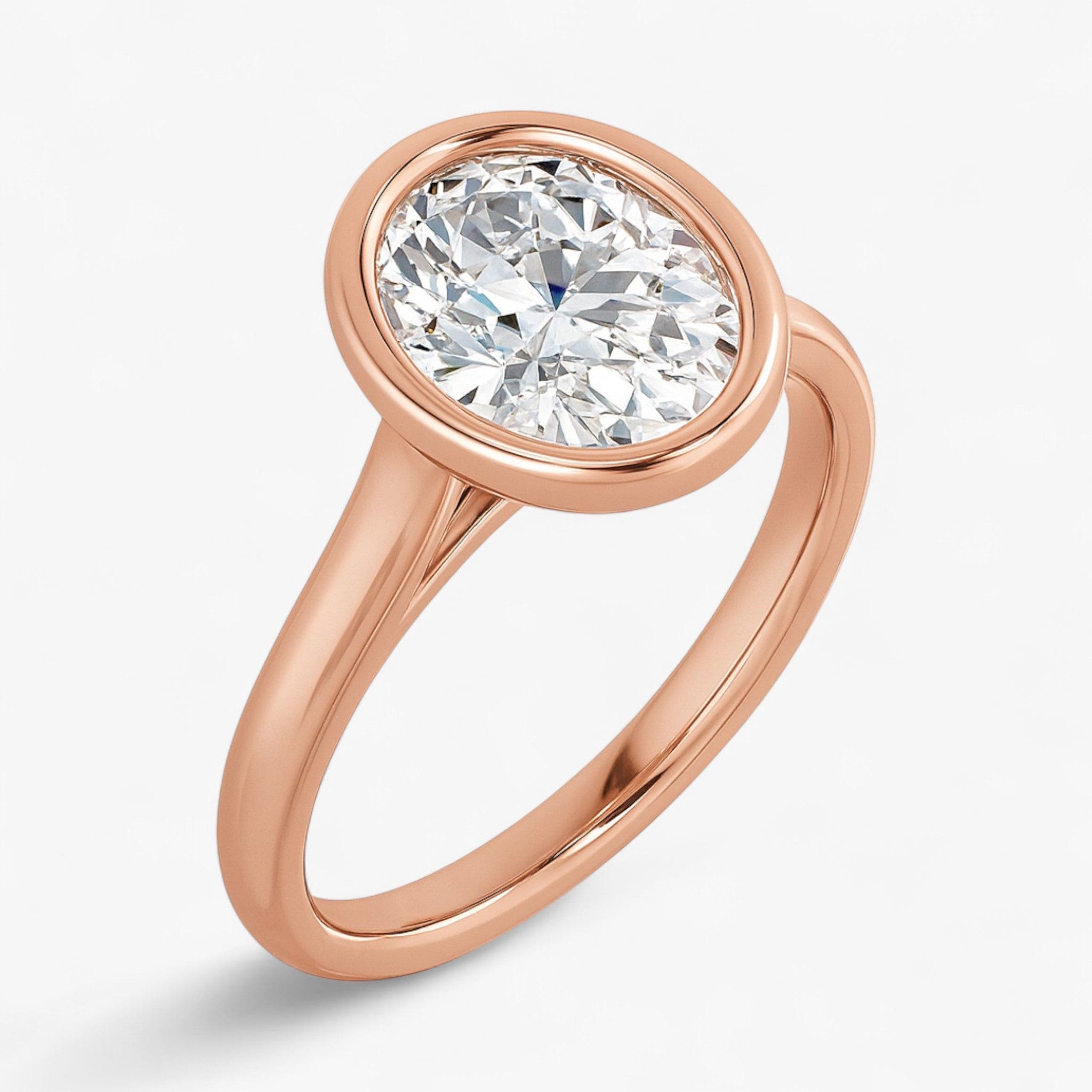 The Classic Bezel Engagement Ring | Oval