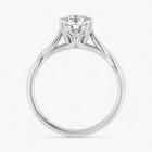 The Elegant Twisted Solitaire Engagement Ring | Oval