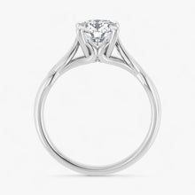 The Elegant Twisted Solitaire Engagement Ring | Oval
