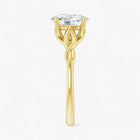 The Elegant Twisted Solitaire Engagement Ring | Oval