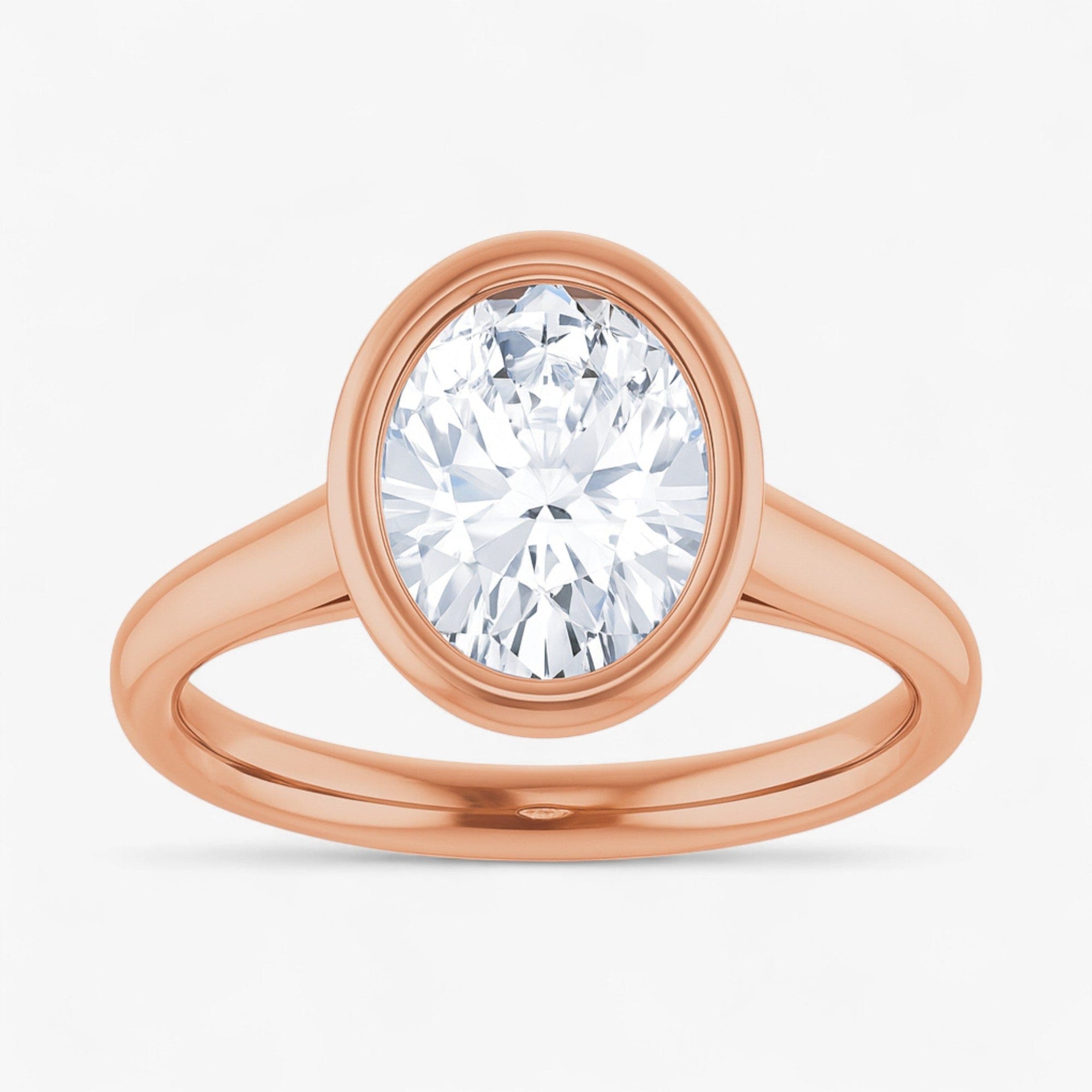 The Classic Bezel Engagement Ring | Oval