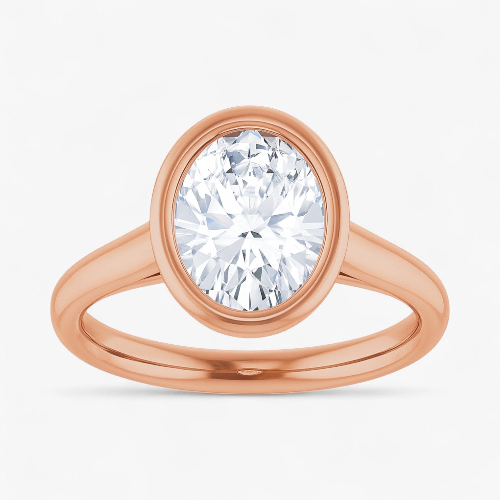 The Classic Bezel Engagement Ring | Oval