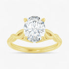 The Elegant Twisted Solitaire Engagement Ring | Oval