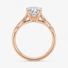 The Elegant Twisted Solitaire Engagement Ring | Oval