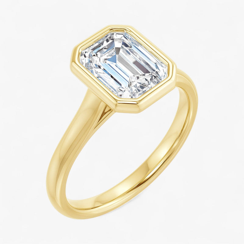 The Classic Bezel Engagement Ring | Emerald