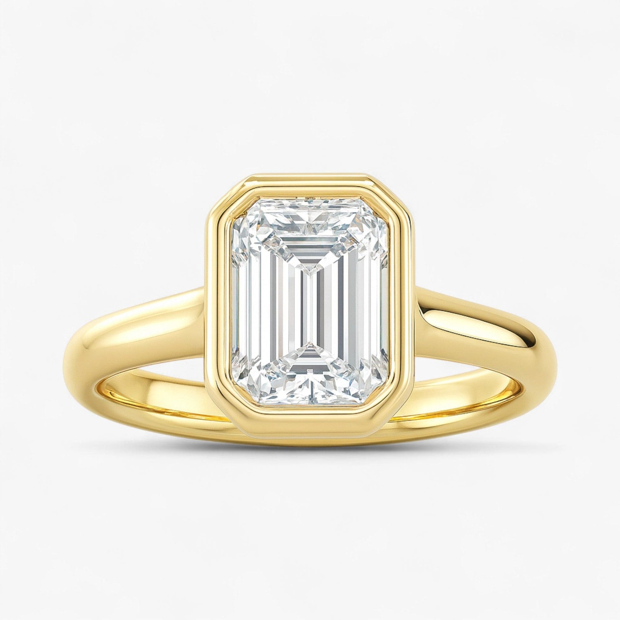 The Classic Bezel Engagement Ring | Emerald