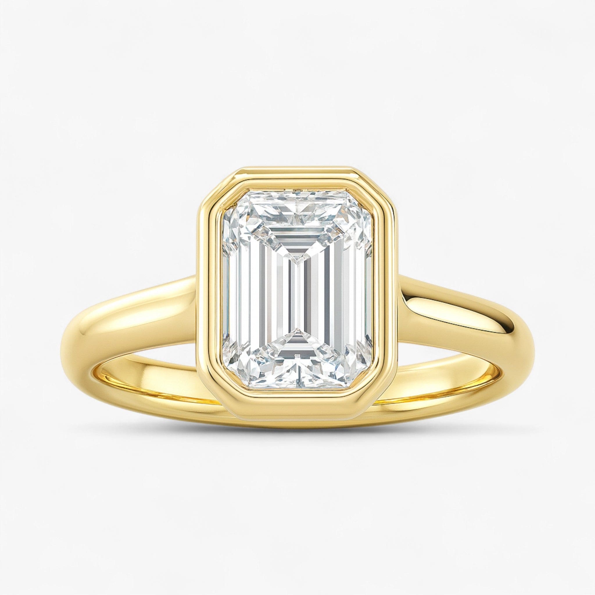 The Classic Bezel Engagement Ring | Emerald