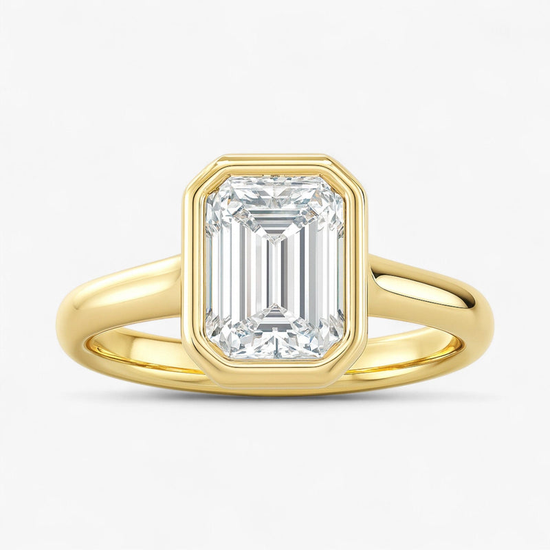The Classic Bezel Engagement Ring | Emerald