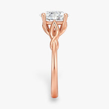 The Elegant Twisted Solitaire Engagement Ring | Oval