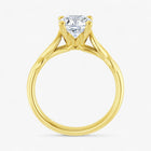 The Elegant Twisted Solitaire Engagement Ring | Cushion