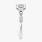 The Iconic 3-Stone Twisted Engagement Ring | Emerald