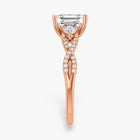 The Iconic 3-Stone Twisted Engagement Ring | Emerald